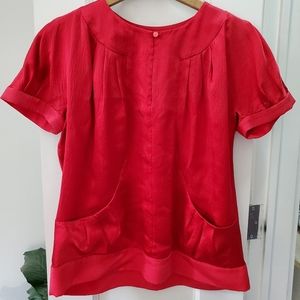 Silk red Marc Jacobs blouse